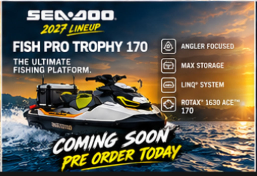 2027 Sea-Doo Fishpro Trophy 170 iBR, iDF and audio TROPHY 170 IBR AND IDF WITH AUDIO in munford AL