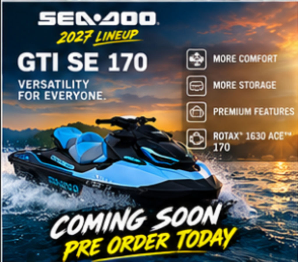 2027 Sea-Doo GTI SE 170 iBR, iDF and Audio SE 170 IDF AND IBR in munford AL