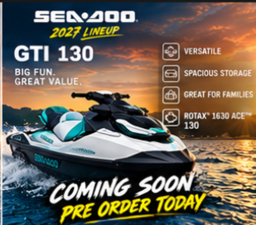 2027 Sea-Doo GTI 130 iBR Three Seater jet ski