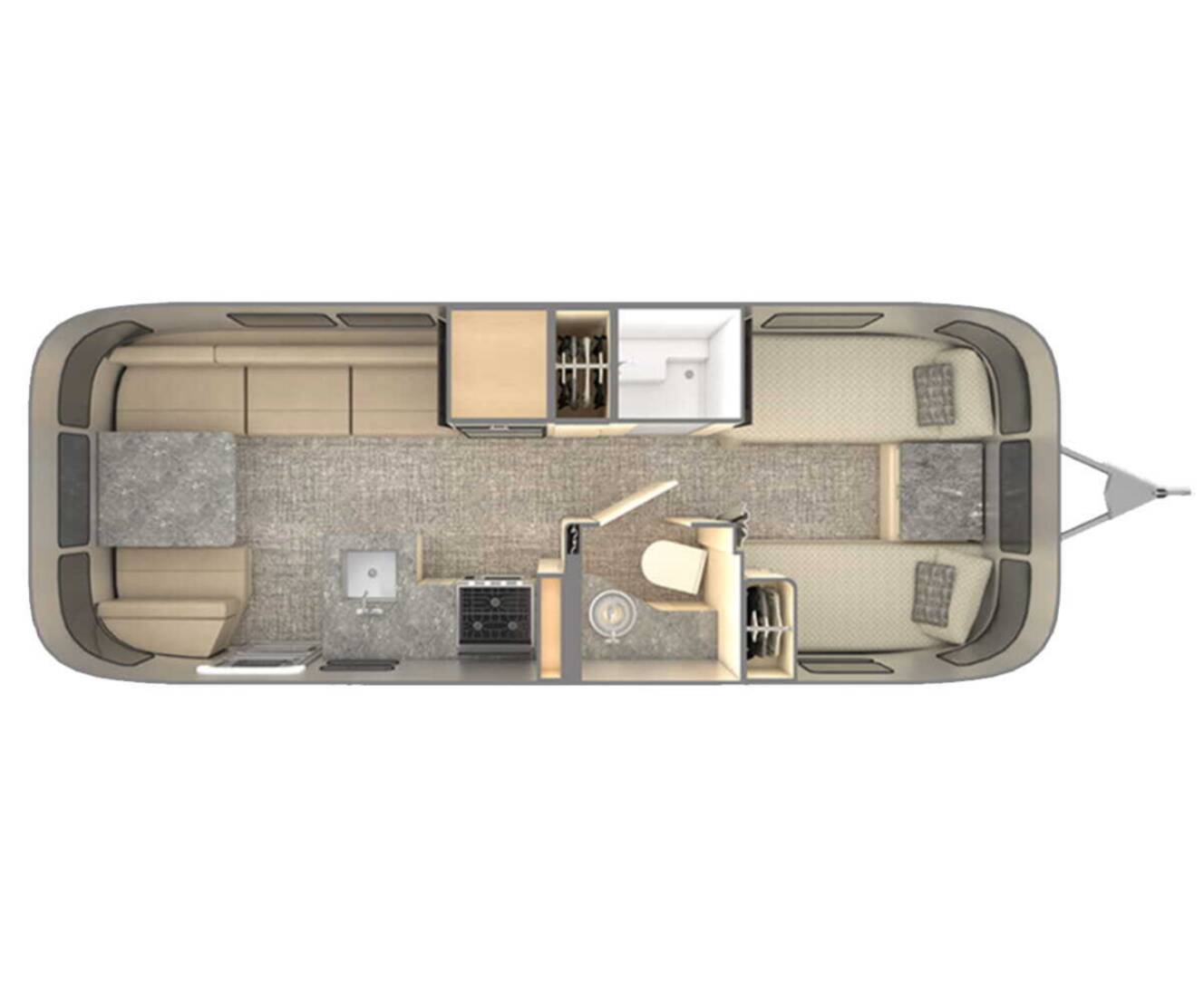 A photo of this 2027 Airstream Flying Cloud 25FB Twin