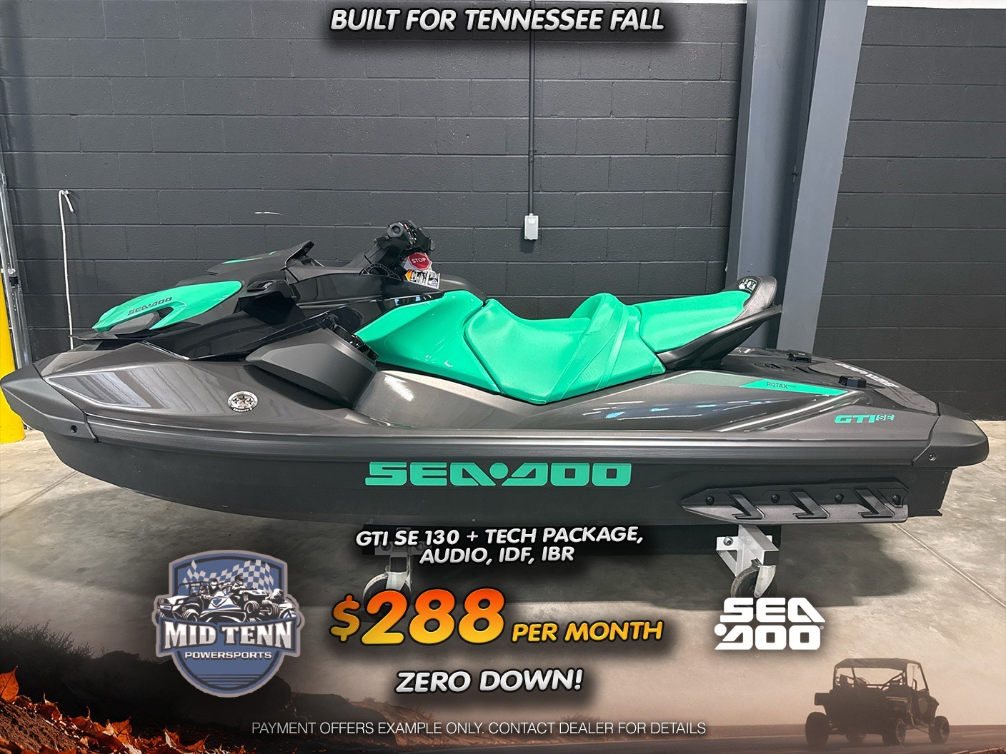 2026 Sea-Doo GTI SE 130 + Tech Package, Audio, iDF, iBR SE 130 TECH PACKAGE WITH AUDIO IDF AND IBR in lebanon TN
