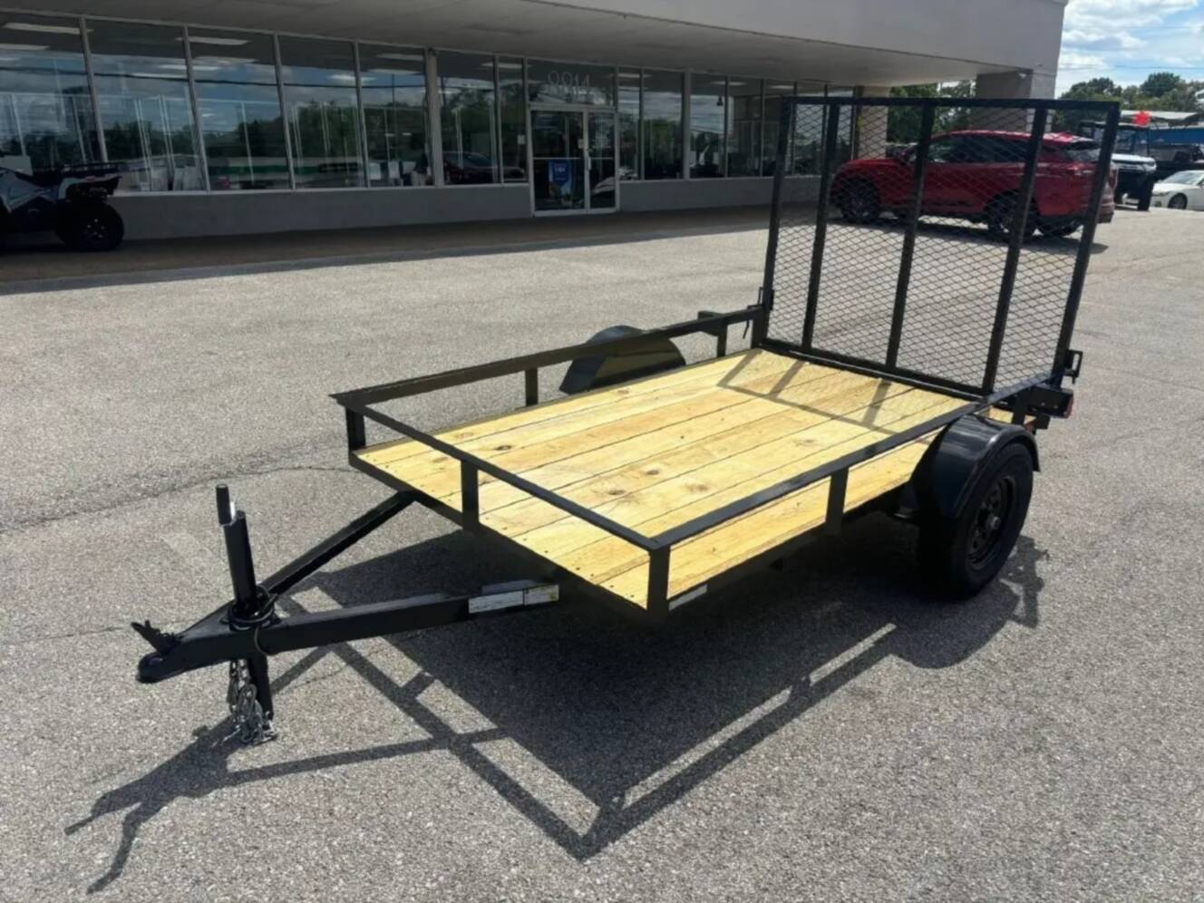 A photo of this 2026 Grey States 5x8 Utility Trailer