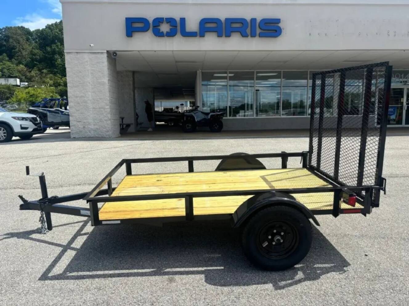 A photo of this 2026 Grey States 5x8 Utility Trailer