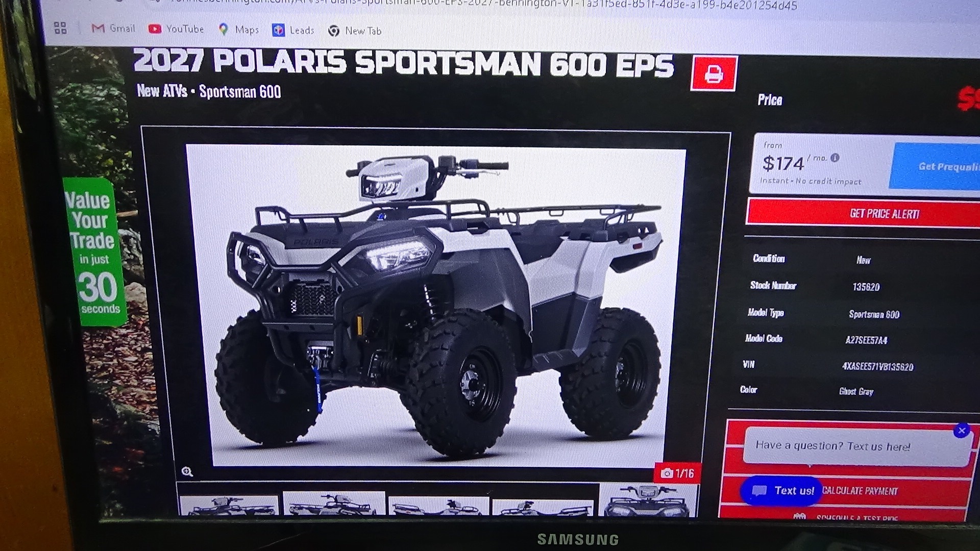 2027 Polaris Sportsman 600 EPS PREMIUM in bennington VT
