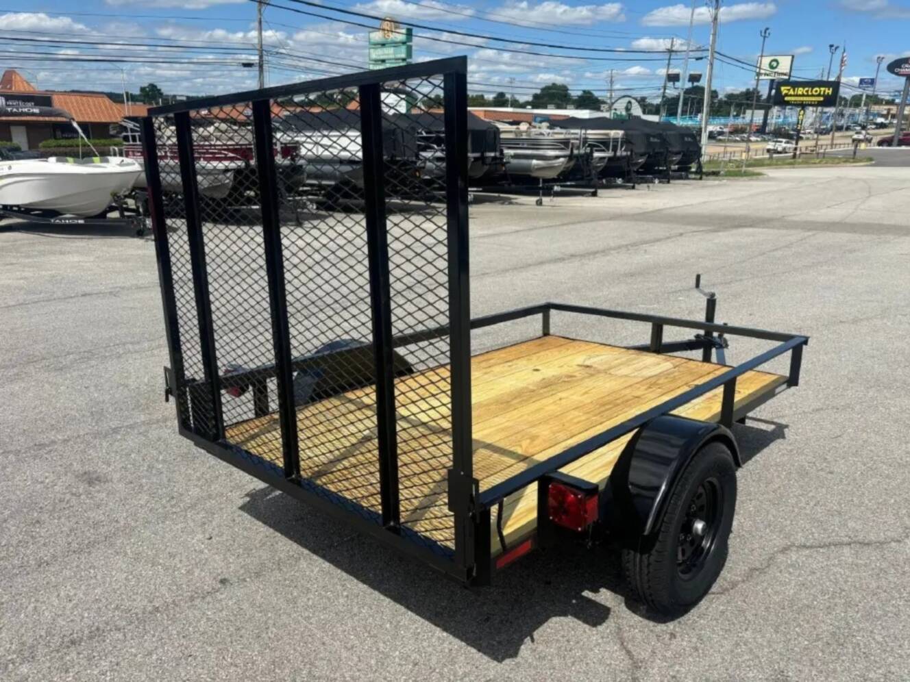 A photo of this 2026 Grey States 5x8 Utility Trailer