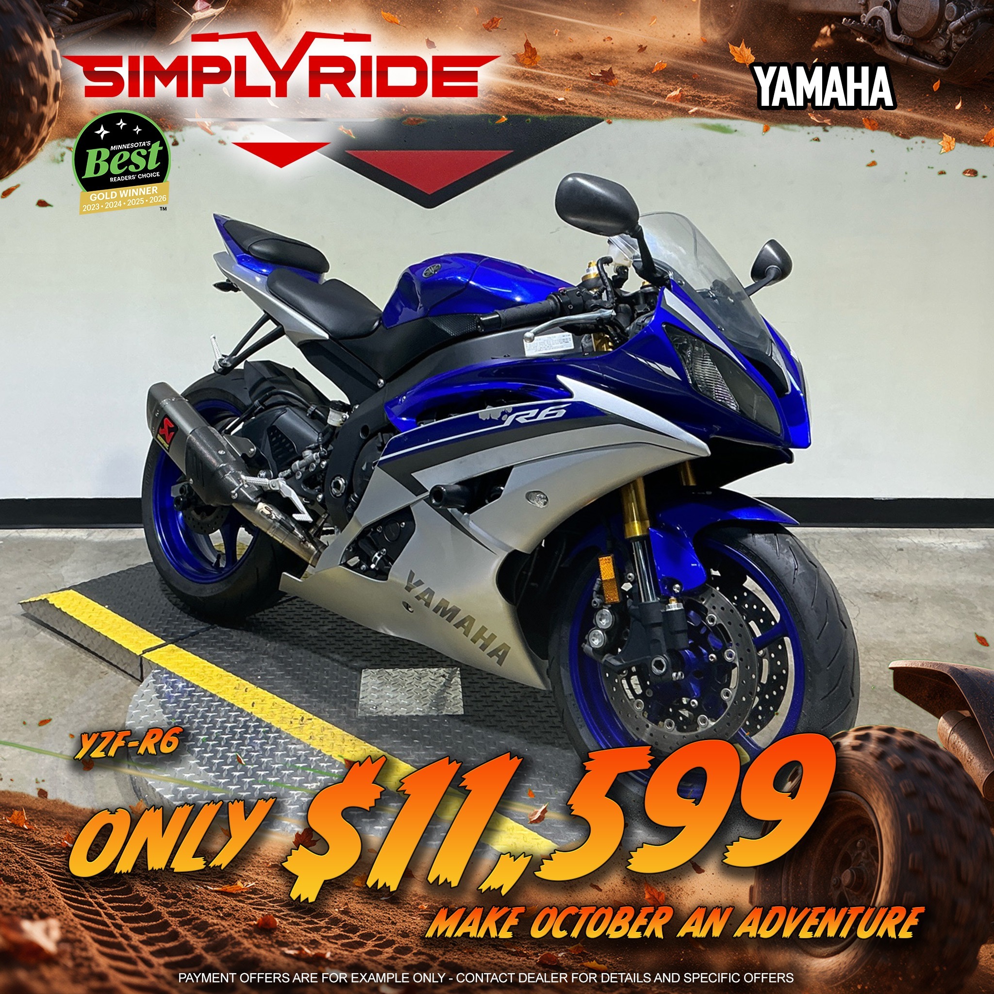 2015 Yamaha YZF-R6 R6 in Eden Prairie, MN