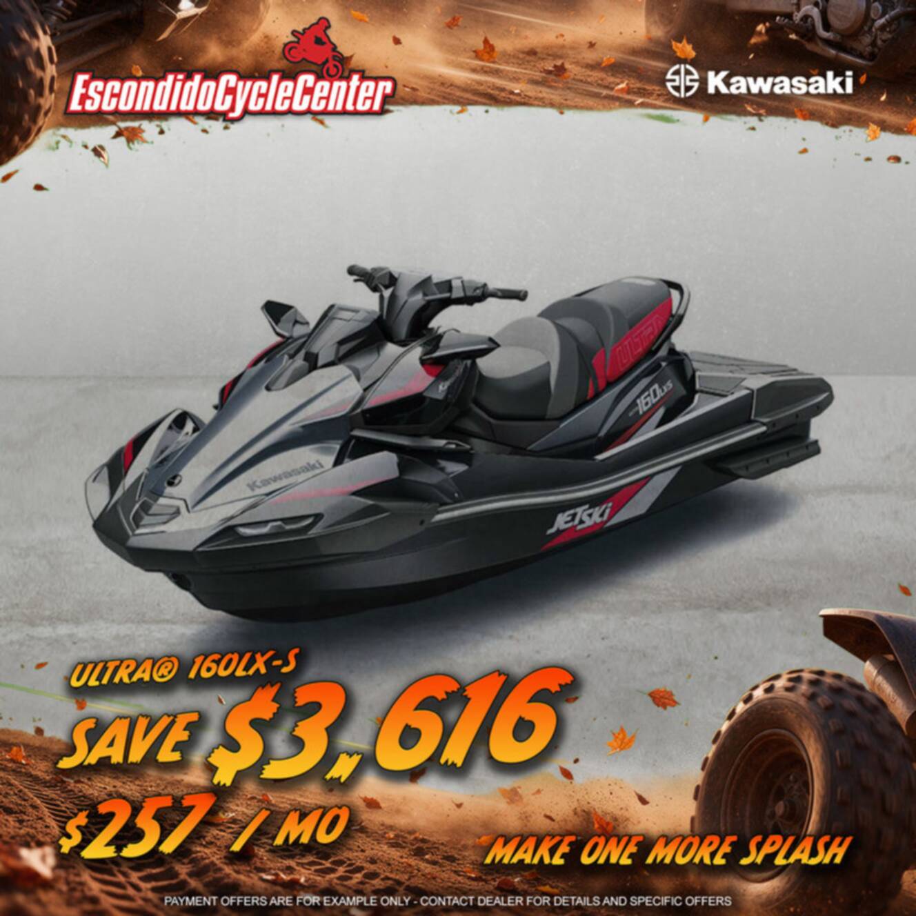 A photo of this 2025 Kawasaki Ultra® 160LX-S