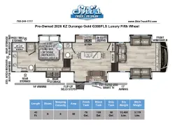 2026 KZ RV Durango Gold G388FLS