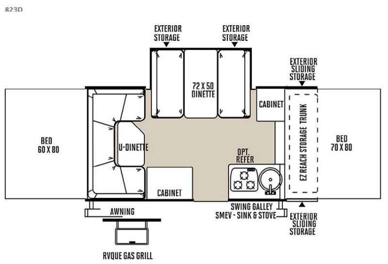 2015 Forest River Rv Flagstaff Classic 823D in grafton OH
