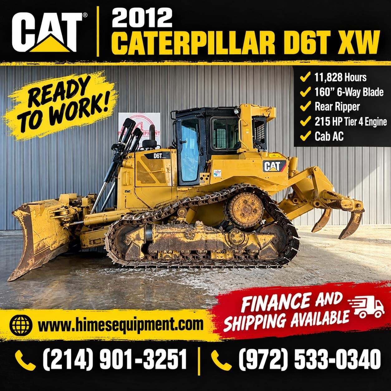 2012 CATERPILLAR D6T XW in Van Alstyne, TX