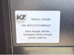 2027 KZ RV Connect C261RB