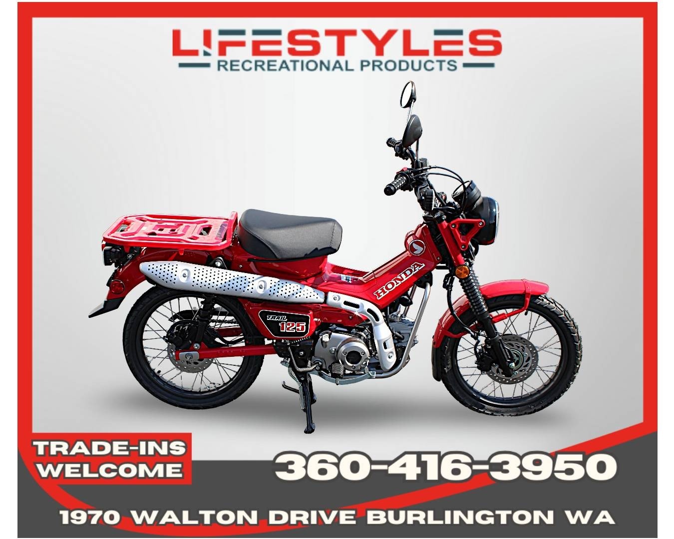 2021 Honda Trail125 ABS 125 ABS in Burlington, WA