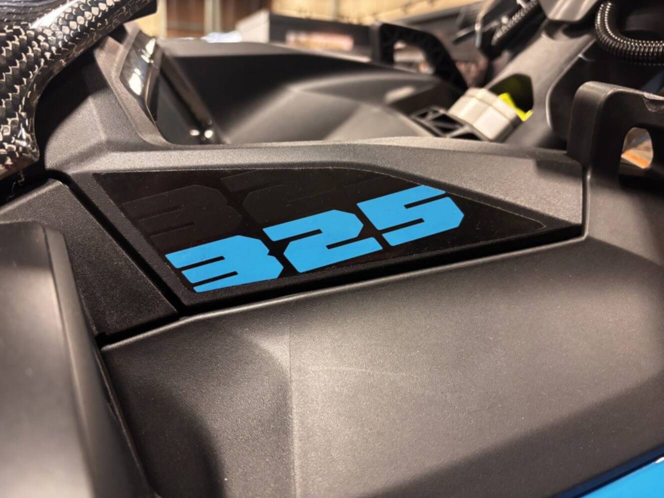 A photo of this 2026 Sea-Doo RXP-X 325 Ibr Gulfstream Blue Premium