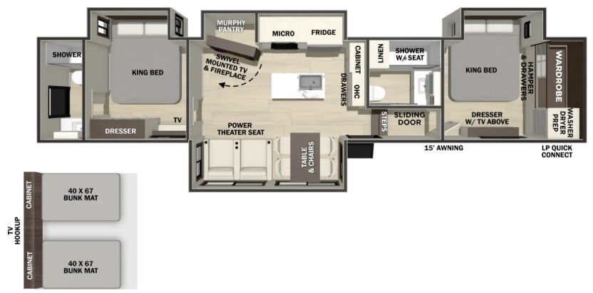 New 2027 Forest River Cedar Creek 380DB For Sale in Muskegon, MI