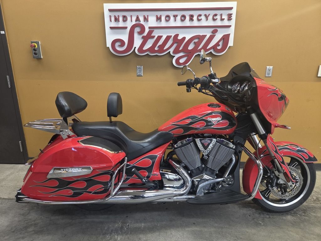 2015 Victory Motorcycles® Cross Country Havasu Red with Black Flames BASE in Sturgis, SD