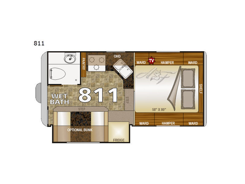 2018 Northwood Arctic Fox Camper 811 Wet Bath in grand junction CO