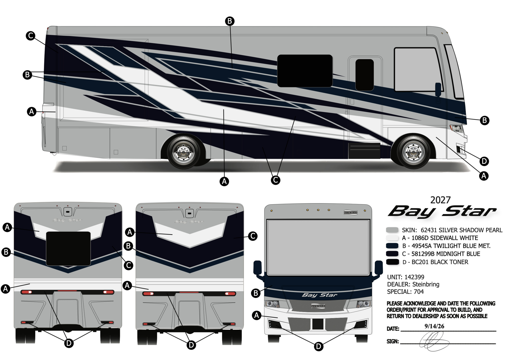 2027 Newmar Bay Star 3225 in garfield MN