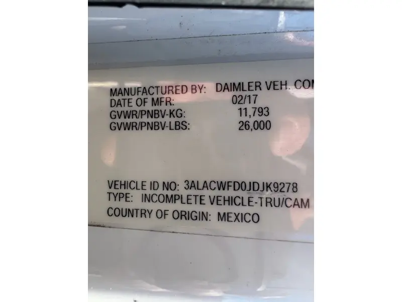 2018 FREIGHTLINER BUSINESS CLASS M2 106