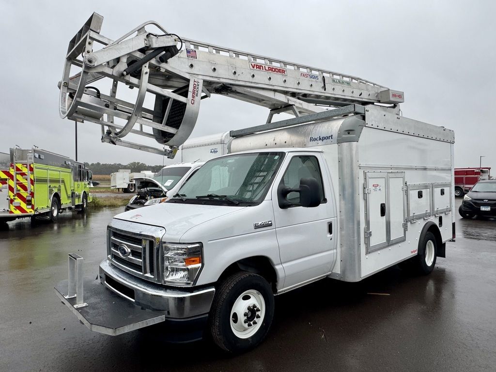 2022 FORD E-450 SD VAN LADDER AERIAL LIFT VAN in Rice, MN