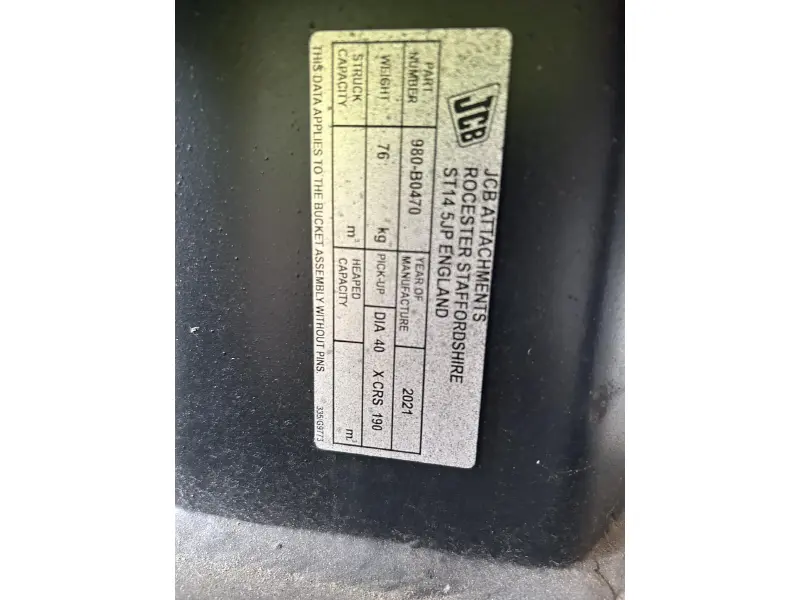 2022 JCB Attachment