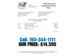 2027 KZ RV Sportsmen Classic 130RD