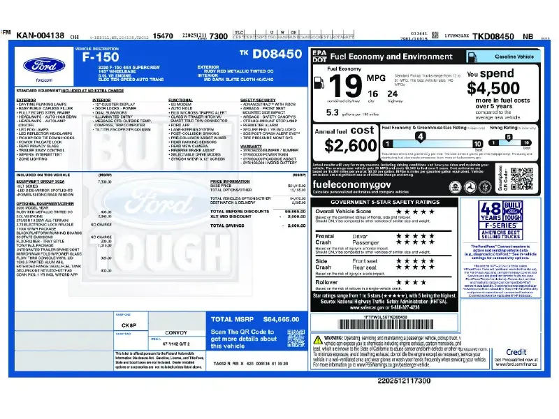 2026 FORD F150