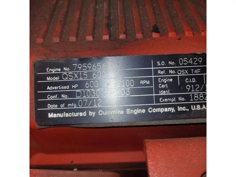 2016 CUMMINS QSX15