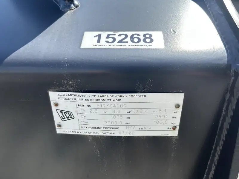 2022 JCB Attachment