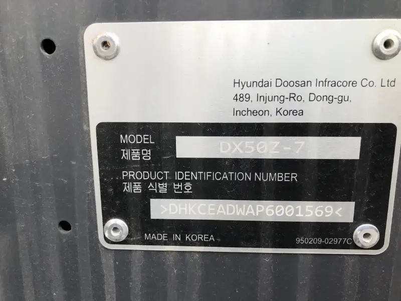 2024 DEVELON DX50Z-7