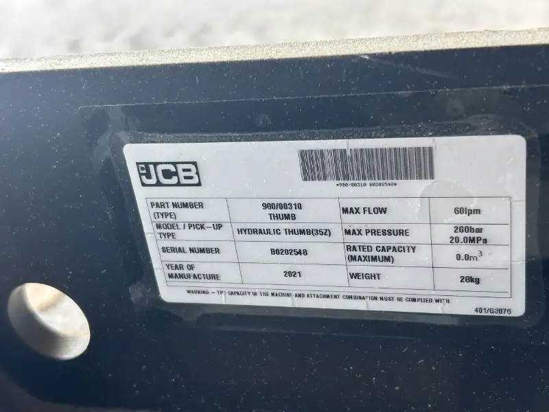2021 JCB Attachment