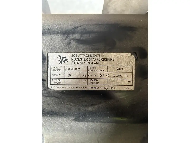 2022 JCB Attachment