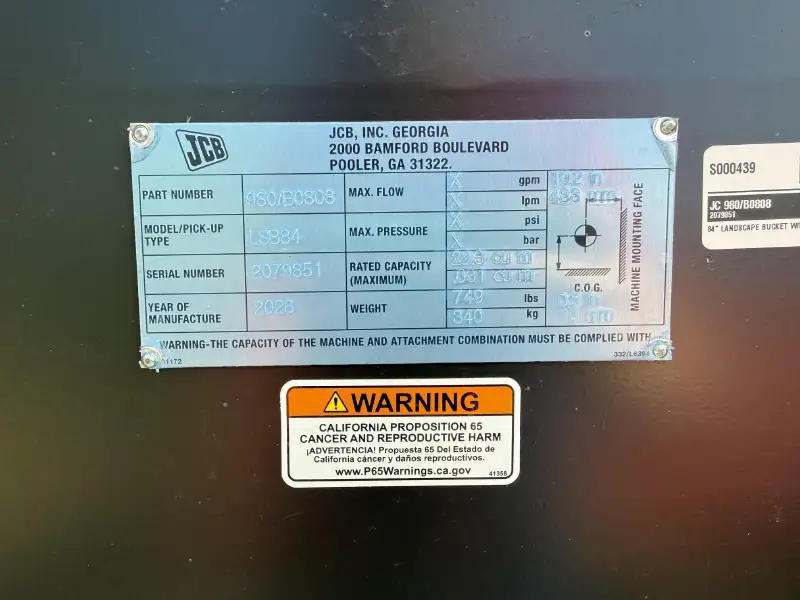 2025 JCB Attachment