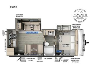 2025 FOREST RIVER ROCKWOOD MINI LITE 2515S