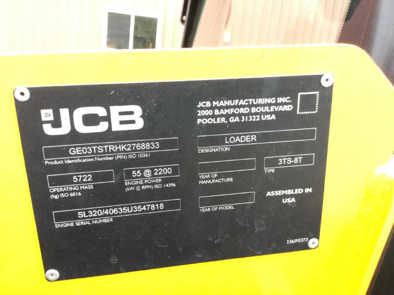2019 JCB 3TS-8T