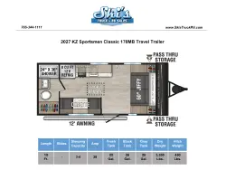 2027 KZ RV Sportsmen Classic 170MB
