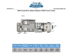 2024 Forest River Salem Platinum 27RKX