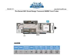 2021 Grand Design Transcend 260RB