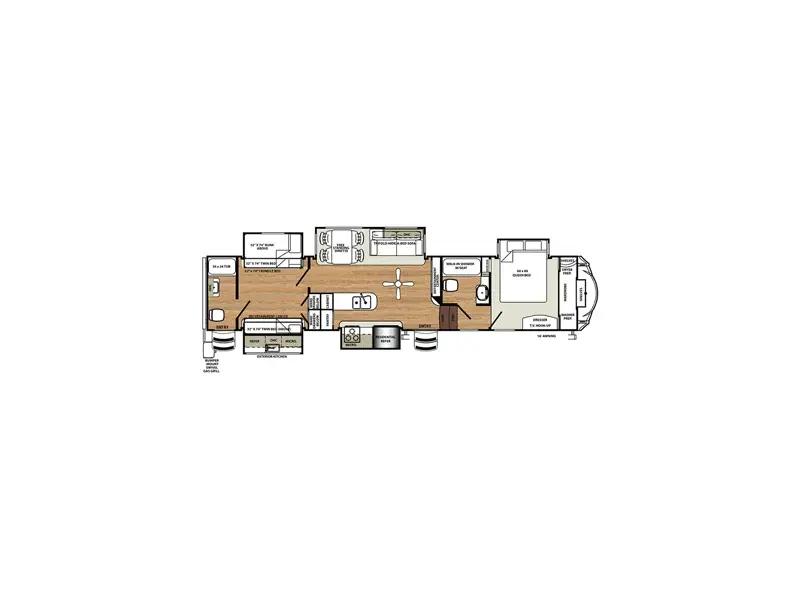 2017 FOREST RIVER SANDPIPER 381RBOK