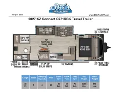2027 KZ RV Connect C271RBK