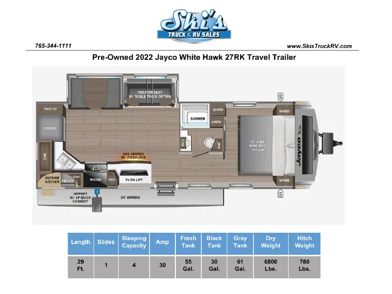 2022 Jayco White Hawk 27RK